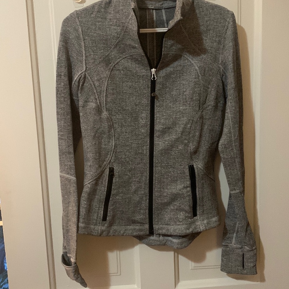 LuluLemon Zip Up Grey Stretch Jacket